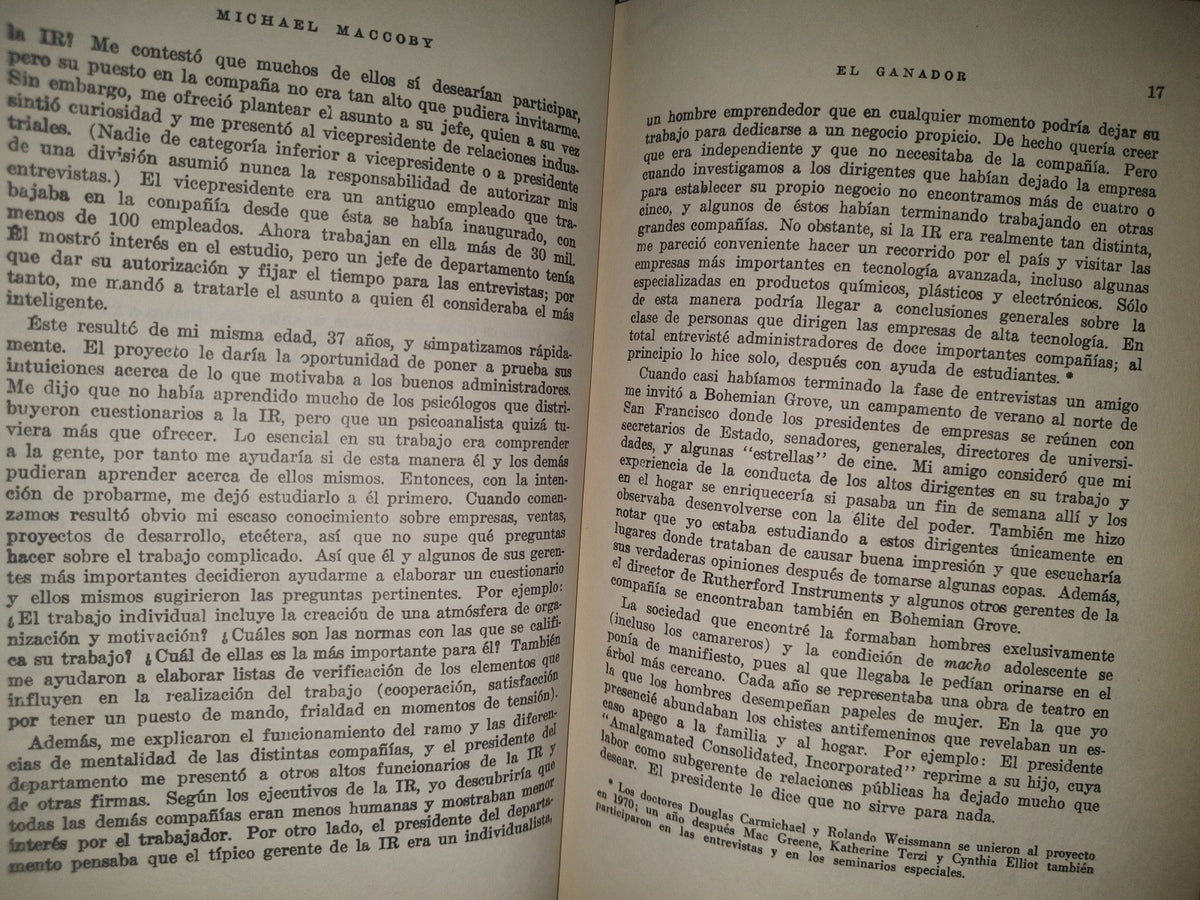 34- El Ganador. El Nuevo Tipo De Líder En Los Negocios - Michael Mccoby
