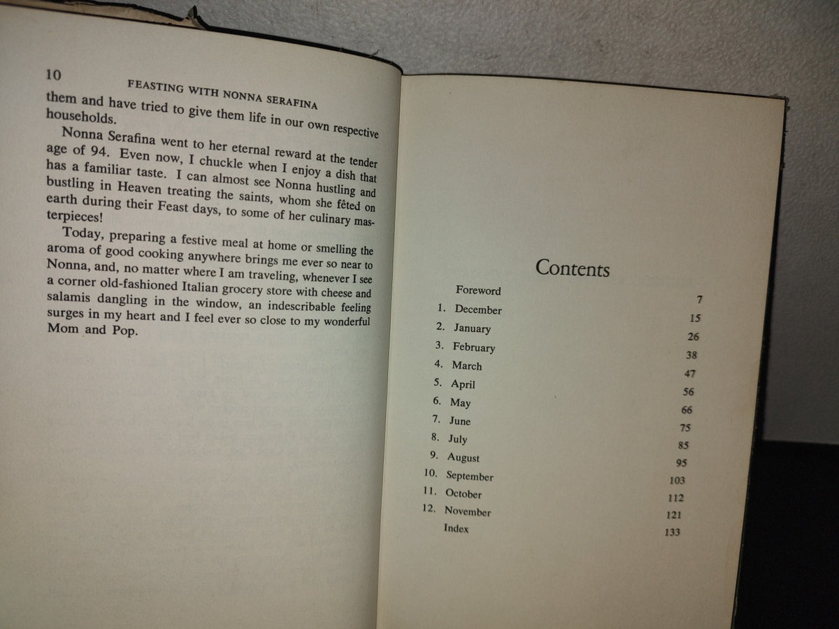 153- Feasting With Nonna Serafina - Theresa F. Buccheri. 1966, A. S. Barnes And Co.