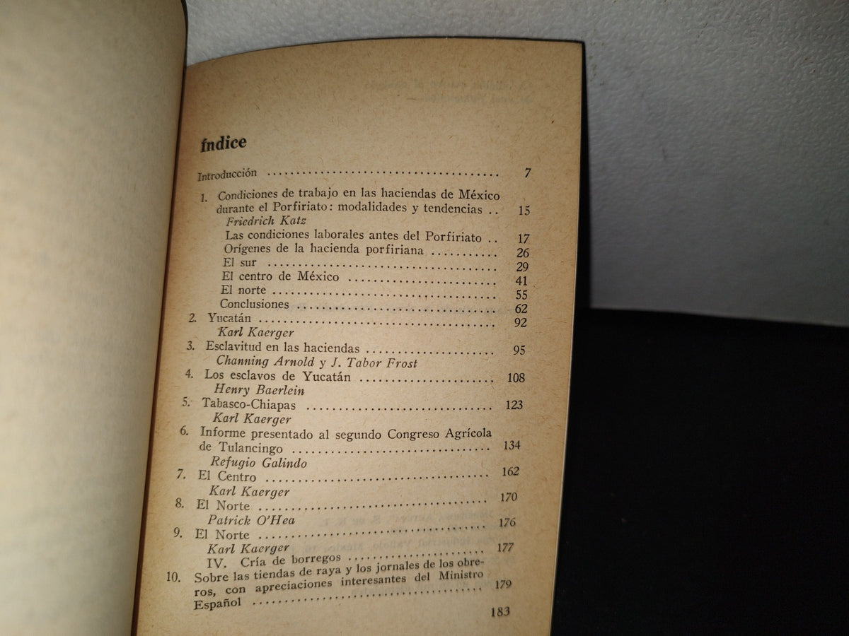 80- La Servidumbre Agraria En México En La Época Porfiriana - Sepsetentas - 1A. Ed. 1976