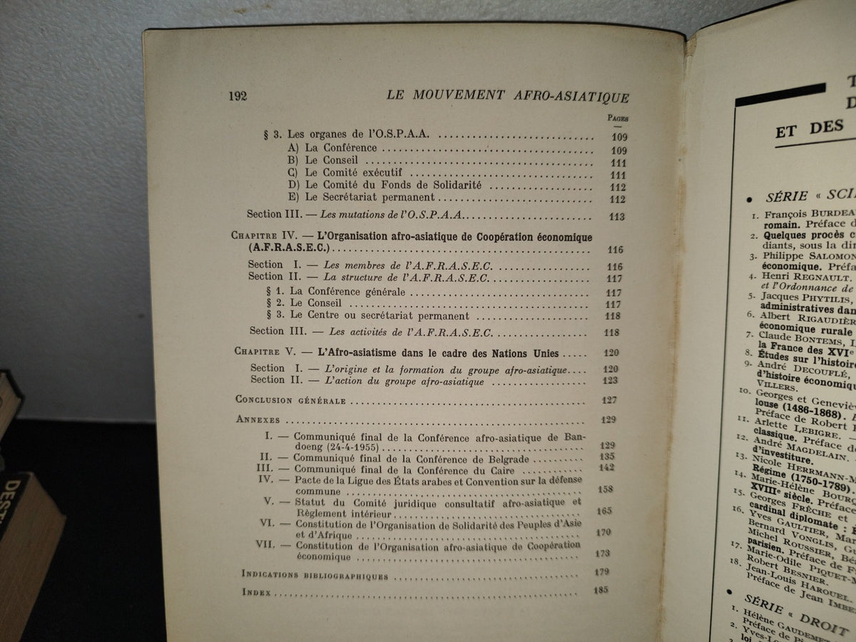 75- Le Mouvement Afro-Asiatique - Boutros Boutros-Ghali. Presses Universitaires De France, 1Er. Édition: 2. Trimestre 1969