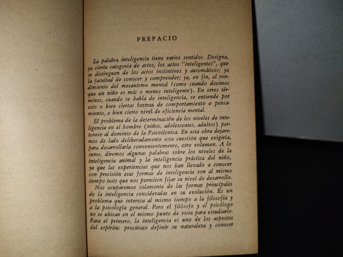 78- La Inteligencia - Gaston Viaud - Editorial Paidós, Buenos Aires, 1973