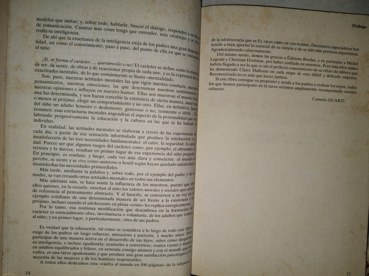 209- El Gran Libro De Los Padres - Cornelia Quarti - Grijalgo - 1990