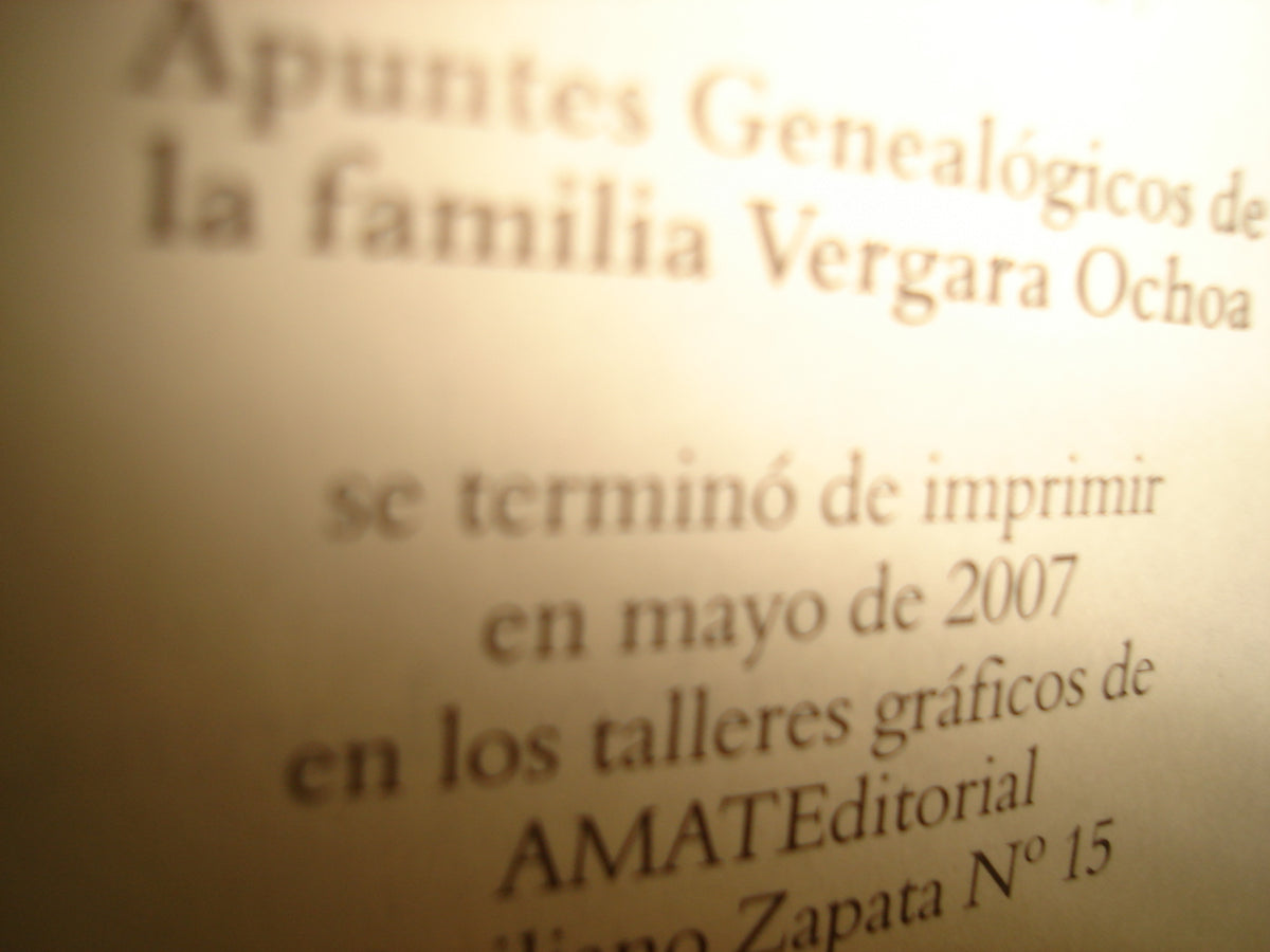 160- Apuntes Genealógicos De La Familia Vergara Ochoa - María Guadalupe Paredes López