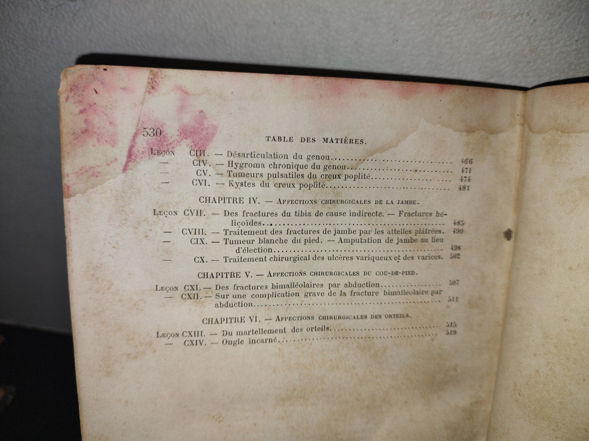 65- Leçons De Clinique Chirurgicale Par Le Docteur Paul Thiéry - 1895