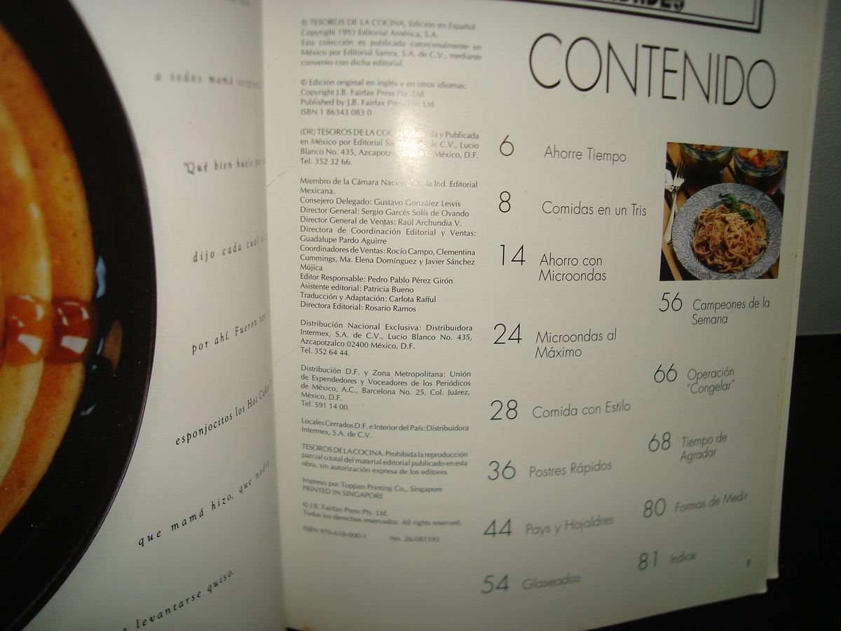 7- Colección Tesoros De La Cocina: Cocina Instantánea. Edición Especial De Vanidades - 1993