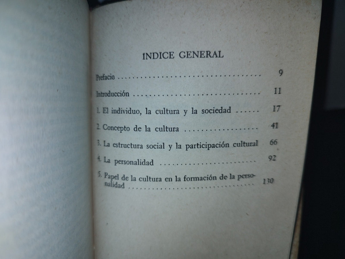 66- Cultura Y Personalidad - Ralph Linton. Breviarios - Fondo De Cultura Económica, 1965