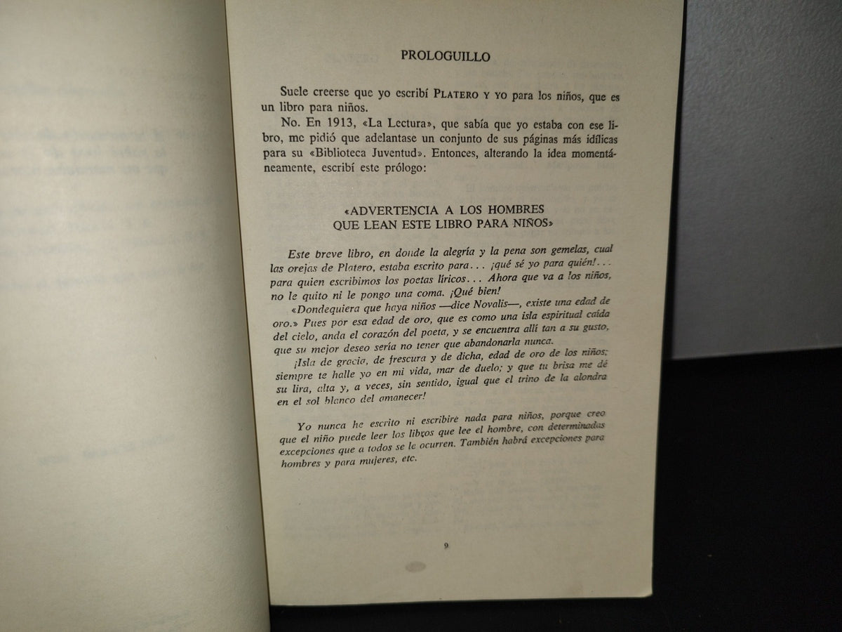 75- Platero Y Yo / Trescientos Poemas - Juan Ramón Jiménez - Editorial Porrúa -1991