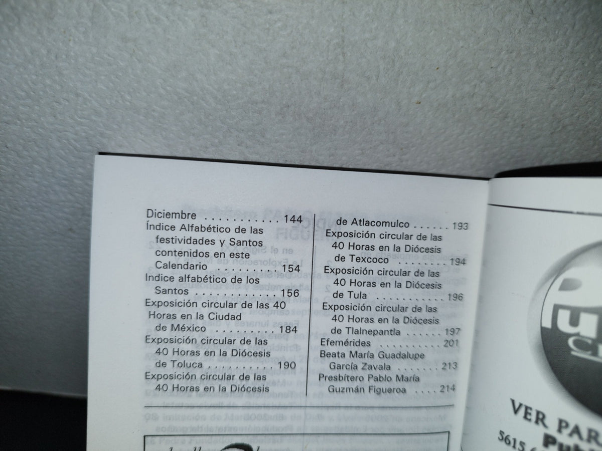 78- 179° Calendario Del Más Antiguo Galván 2005