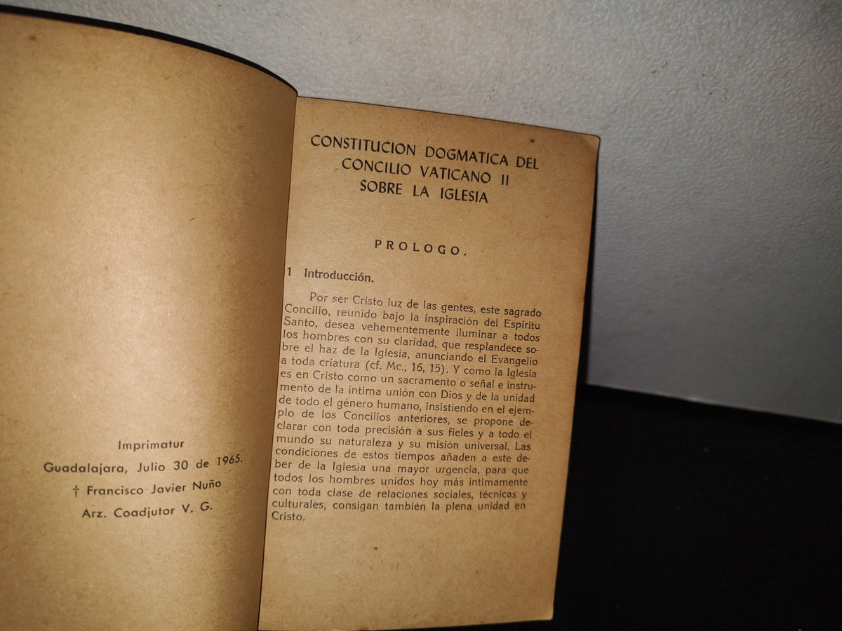 85- Concilio Vaticano Ii. Constitución Dogmática Sobre La Iglesia - 1965