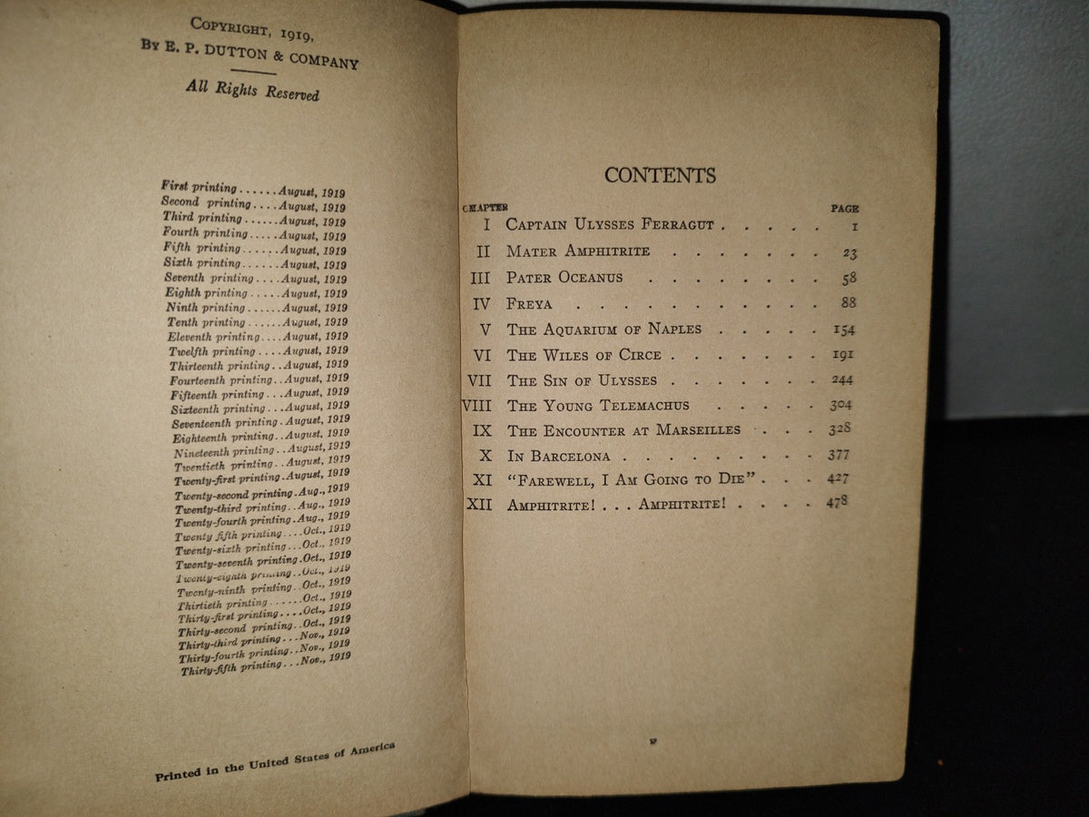 60- Inglés- Mare Nostrum (Our Sea) - Vicente Blasco Ibáñez - E. P. Dutton & Comany - 1919
