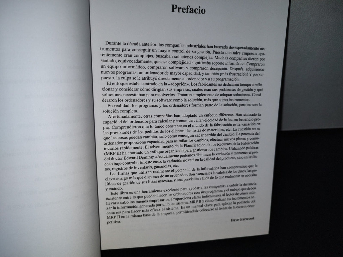 188- MRP II. Cómo Optimizar La Productividad, La Calidad Y El Circulante - Alan D. Luber