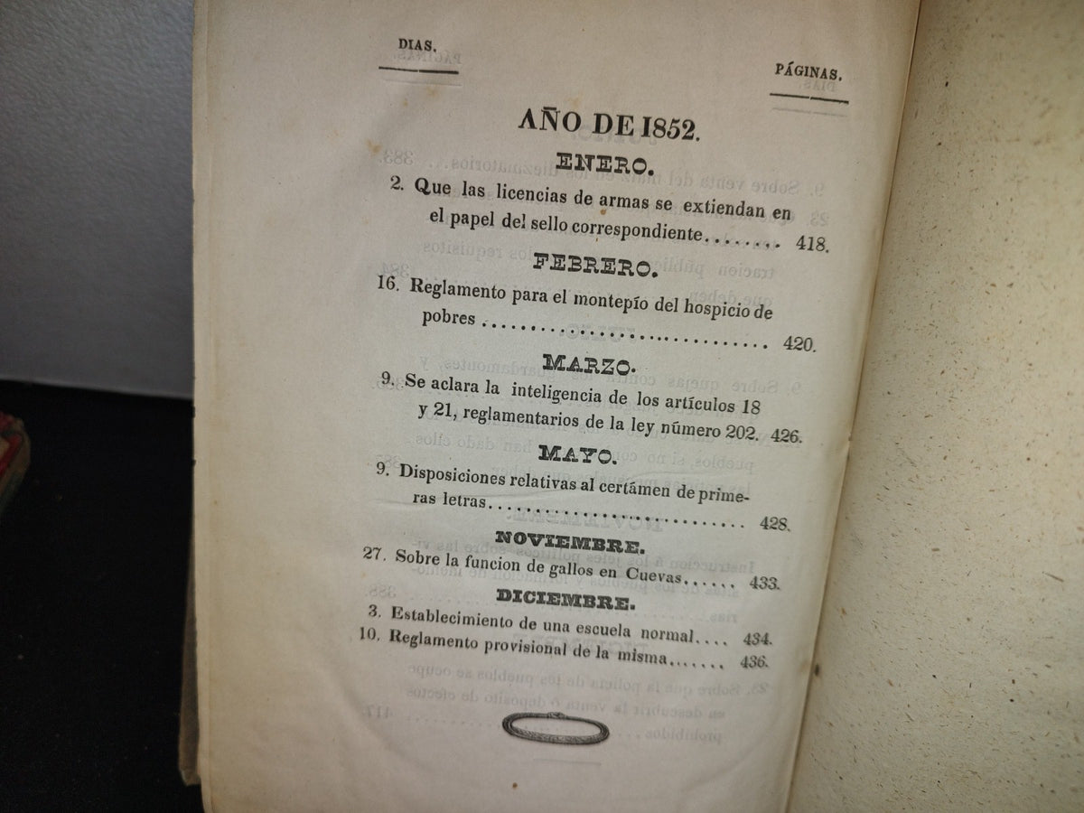 60- Decretos Expedidos Por El Octavo Congreso Constitucional Del Estado De Guanajuato, En Los Años De 1851 Y1852: Y Reglamentos Del Gobierno - Guanajuato, Impresor Por Felix Conejo Calle Del Ensaye Viejo, Número 3. - 1852