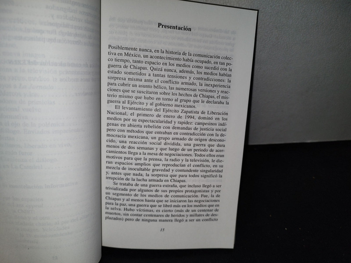66- Chiapas. La Comunicación Enmascarada - Raúl Trejo Delarbre - Primera Edición 1994