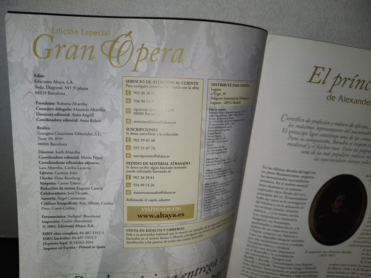 123- Edición Especial. Gran Ópera 19 - Alexander Borodin, El Príncipe Igor - Altaya - 2004
