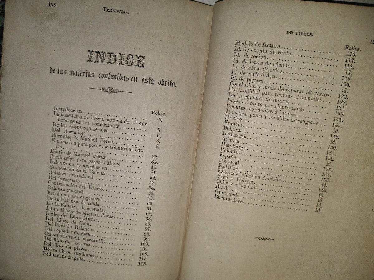211- Teneduría De Libros Por Partida Doble - Agustín Suárez Peredo. Un Tomo En Cuarto - 1867