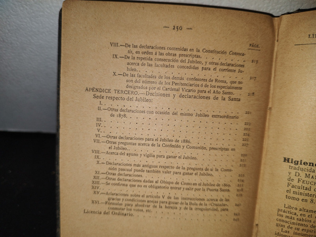 60- Manual Histórico-Teórico-Práctico Del Jubileo - Alejandro De Santa Teresa - 1900