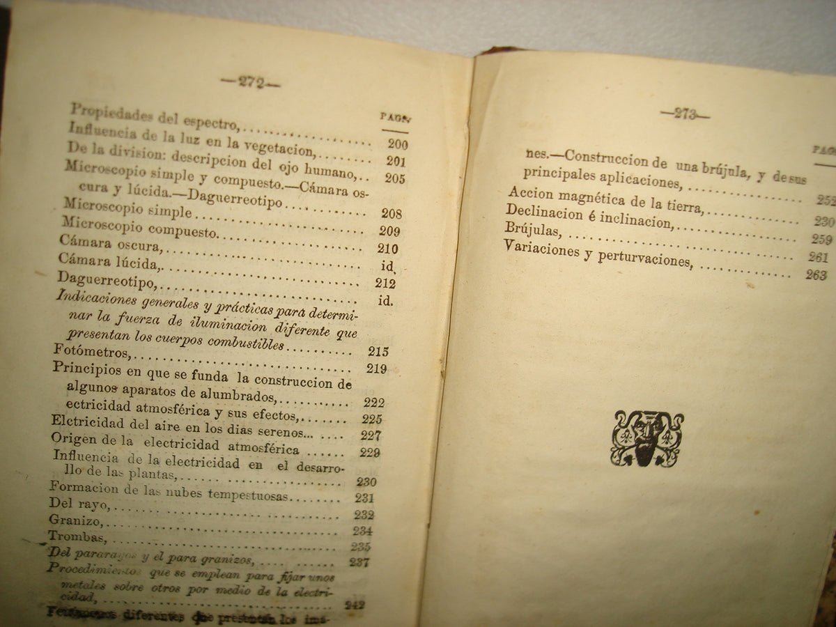 169- Manual De Física Aplicada A La Agricultura Y A La Industria - Don Juan Chavarri - Méjico. Imprenta De Nicolás Pizarro, 1861