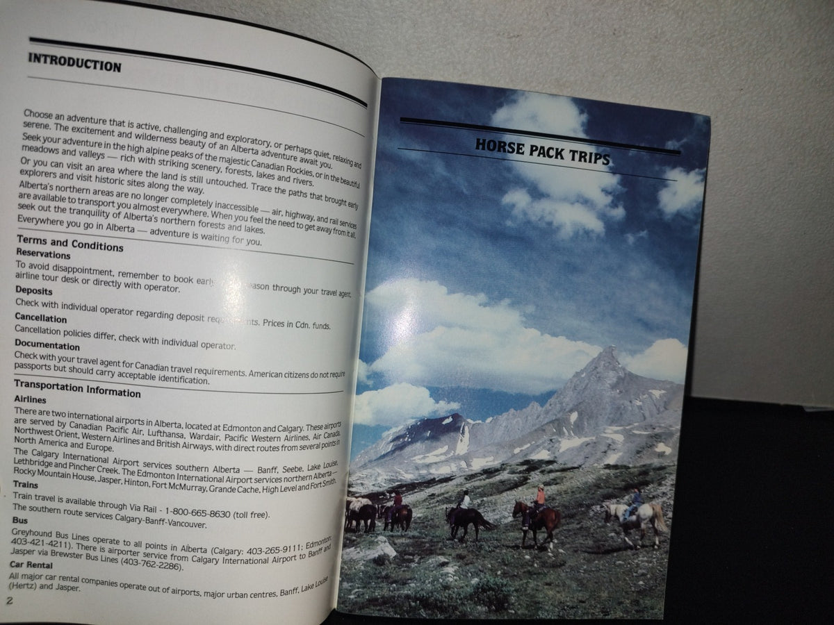 114- Alberta. Adventure Guide. Travel Alberta Canada - 80'S