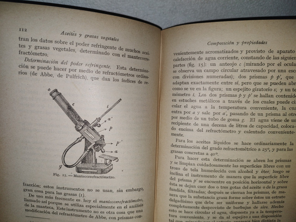 166- Aceites Y Grasas Vegetales, Animales Y Minerales - Dr. Guido Fabris - Barcelona. Gustavo Gili, Editor, 1919