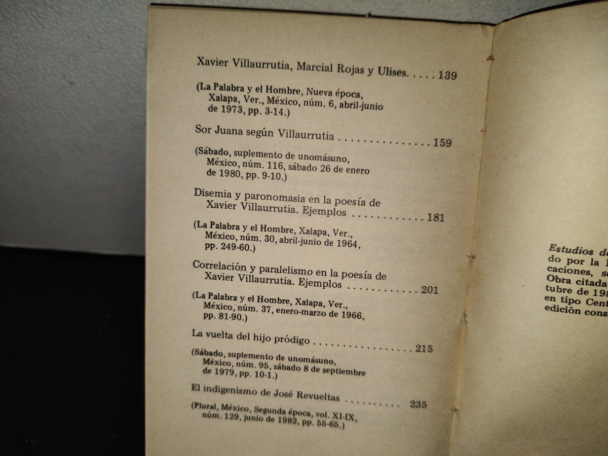 202- Estudios De Literatura Mexicana - César Rodríguez Chicharro. UNAM - Primera Edición 1983