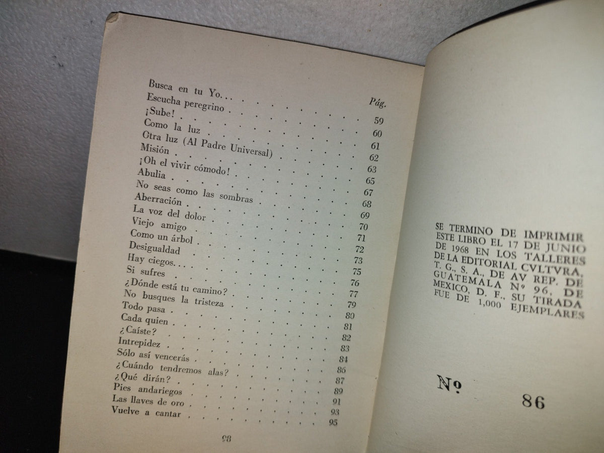 114- ¿Dónde Está Dios? Poemas Filosóficos De Rodolfo Licona Salazar - México, D. F. 1968