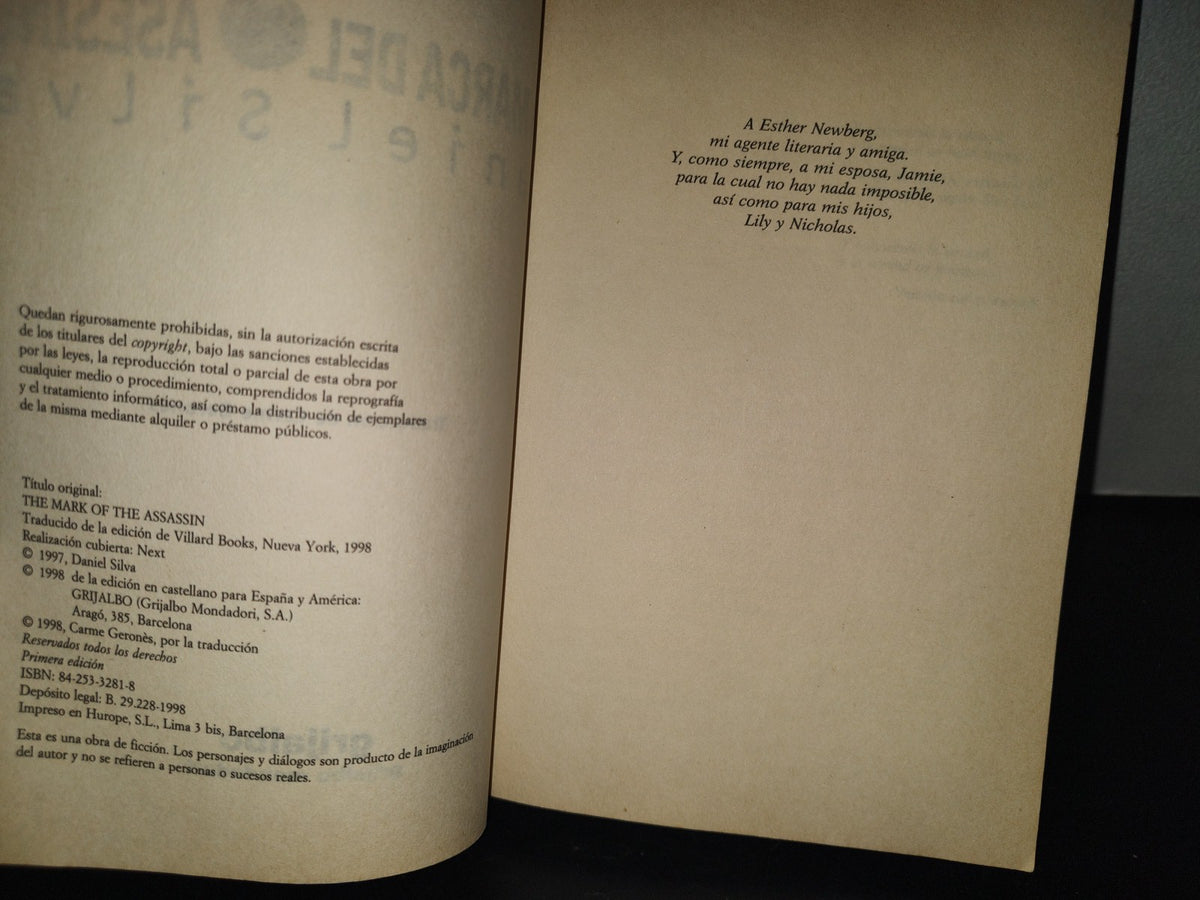 215- La Marca Del Asesino - Daniel Silva - Primera Edición 1998