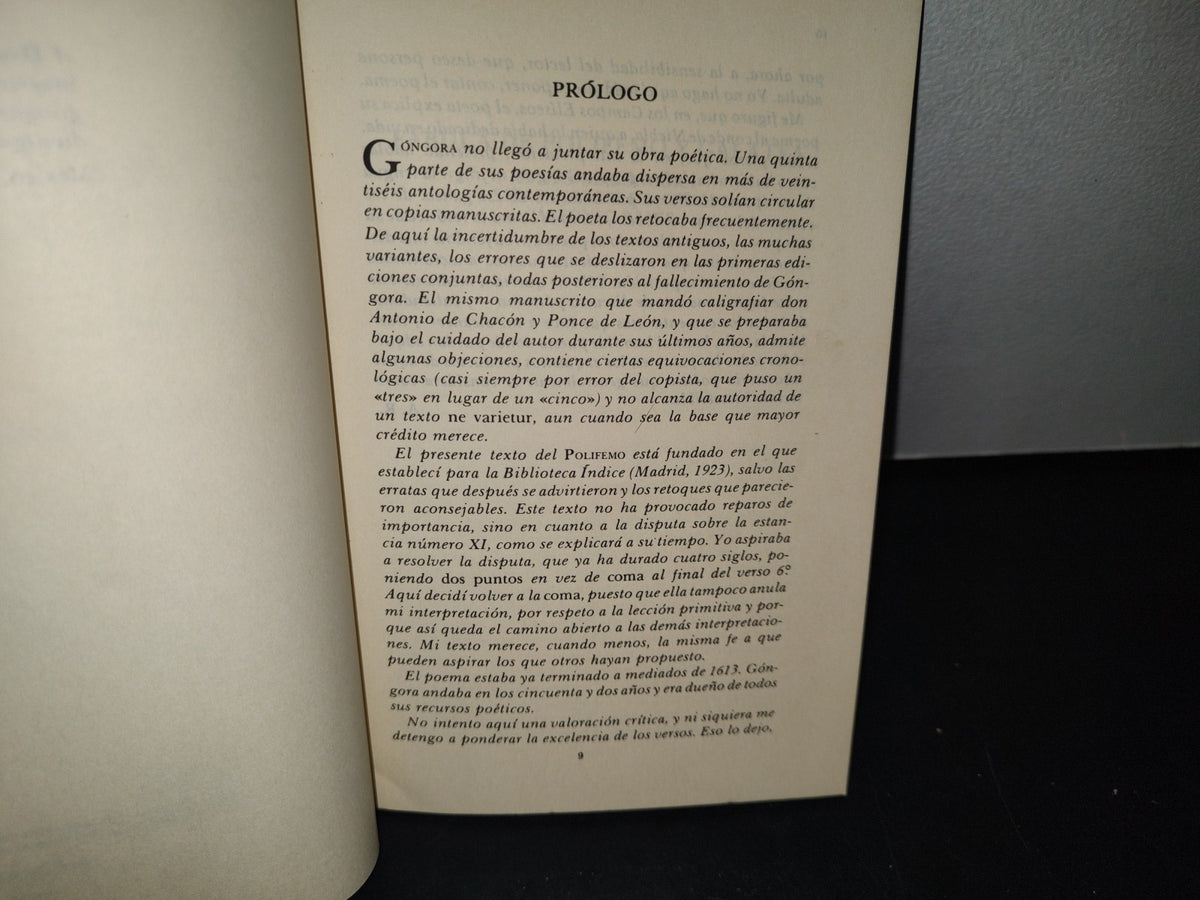 75- El Polifema Sin Lágrimas. La Fábula De Polifemo Y Galatea - Alfonso Reyes - Fondo De Cultura Económica, Primera Edición, 1986