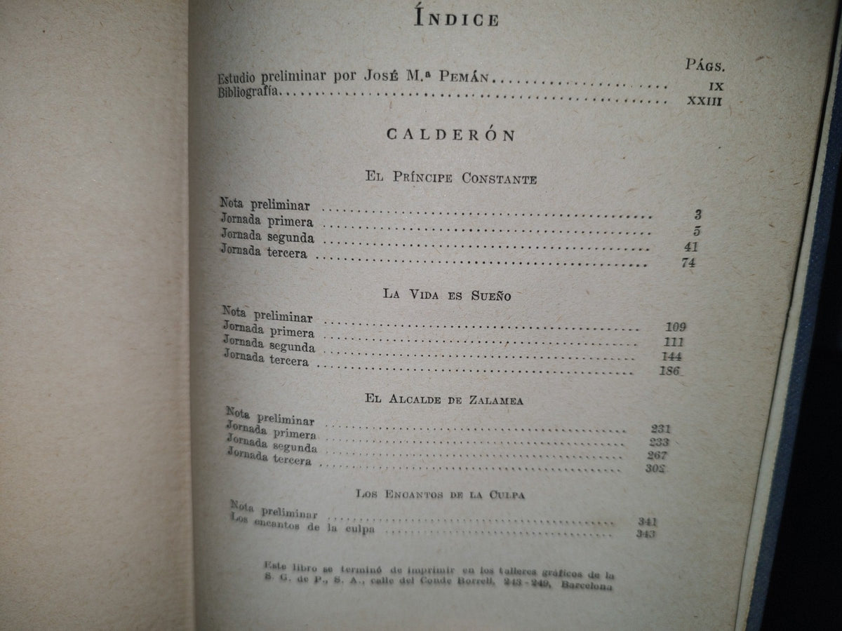212- Clásicos Jackson. Volumen XV - Calderón. Teatro - 1951