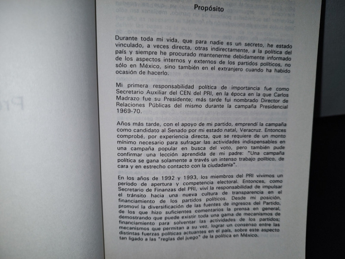57- Las Finanzas De La Política - Miguel Alemán Velasco - Primera Edición 1995