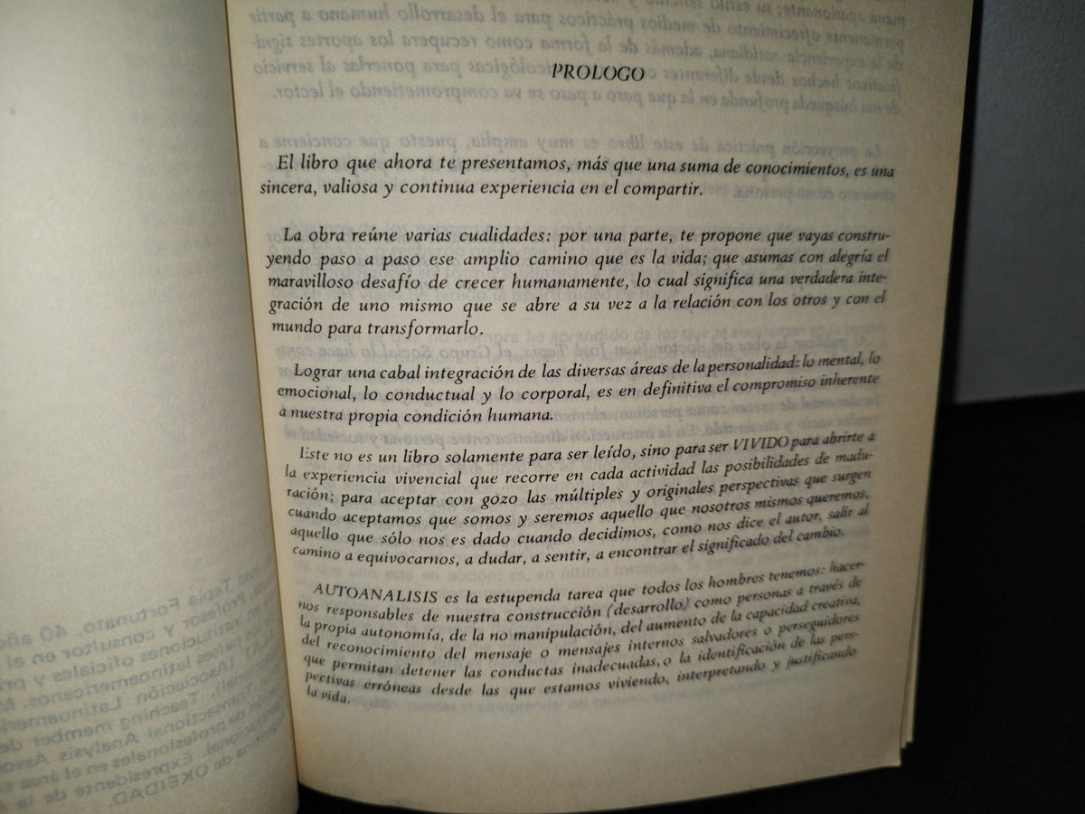 48- Autoanálisis Y Equilibrio Vital. Un Método De Conocimiento Personal Para Estar Bien - José Tapia
