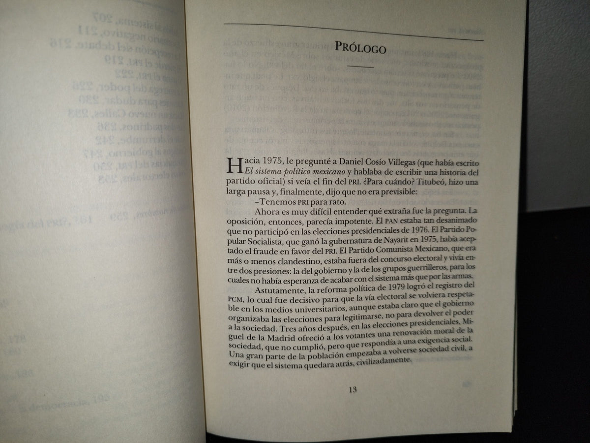 78- Adiós Al Pri - Gabriel Zaid - Primera Edición 1995