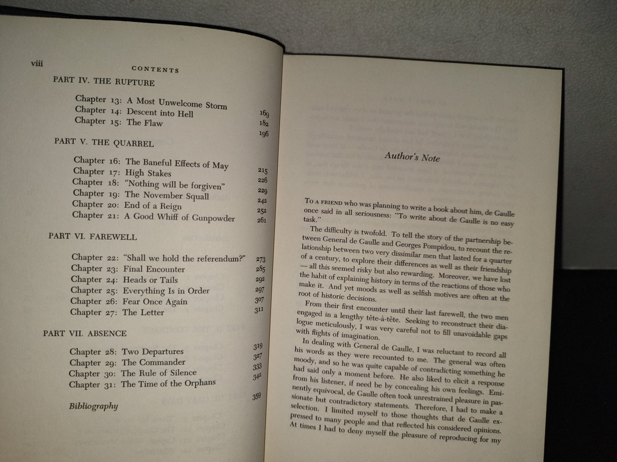 198- The Duel. De Gaulle And Pompidou - Philippe Alexandre. Houghton Mifflin Company. First Printing 1974