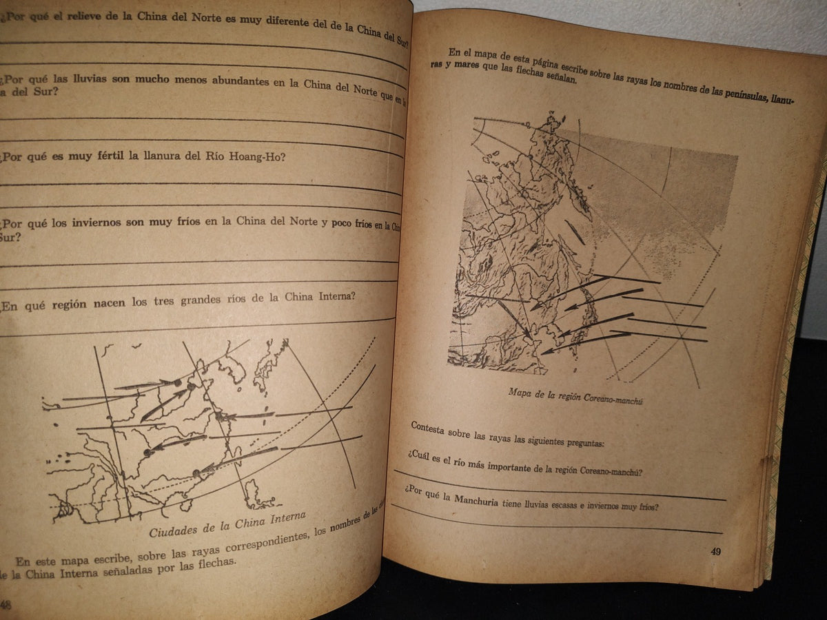 100- Mi Cuaderno De Trabajo De Sexto Año - Geografía - 1968