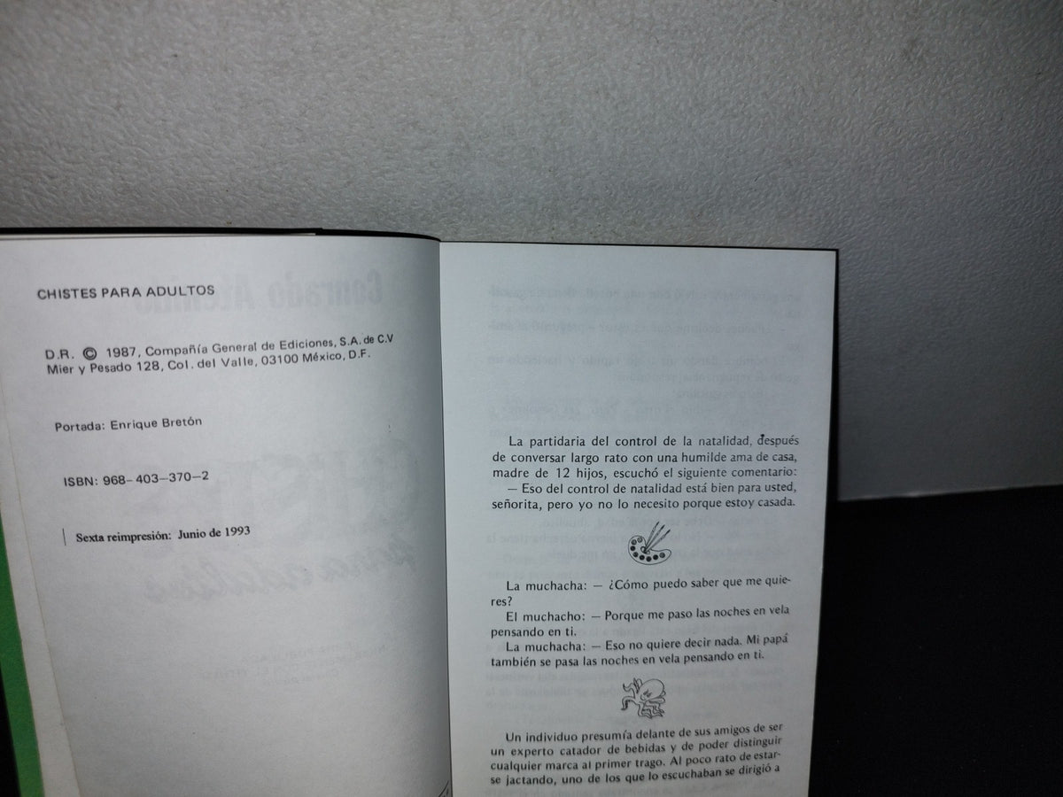 66- Chistes Para Adultos - Conrado Atenido - Editorial Selector, 1993