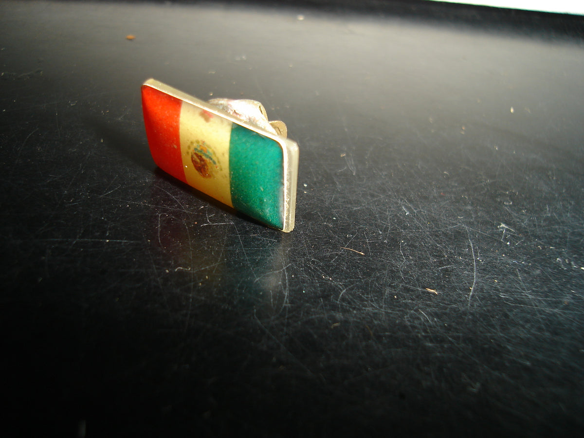 A2- Antiguo Pin De Bandera De México, Años 70'S
