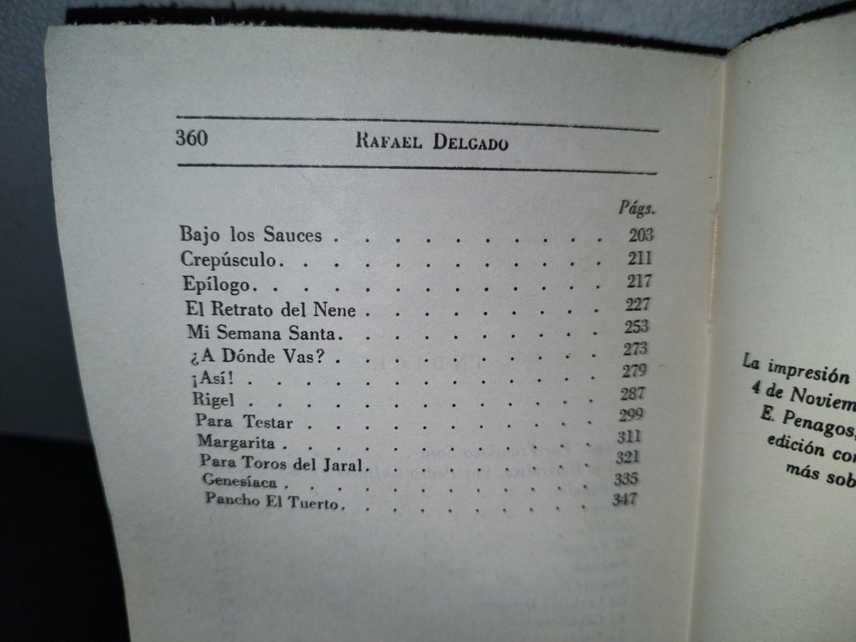 202- Colección De Escritores Mexicanos: Cuentos Y Notas - Rafael Delgado, Porrúa 1980