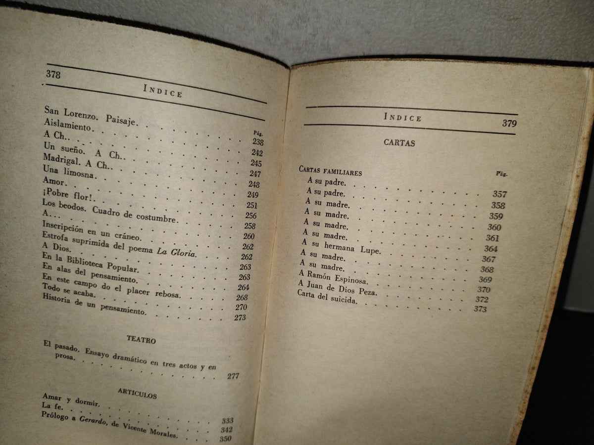 202- Colección De Escritores Mexicanos: Obras. Poesías, Teatro, Artículos Y Cartas - Manuel Acuña - Editorial Porrúa, 1975