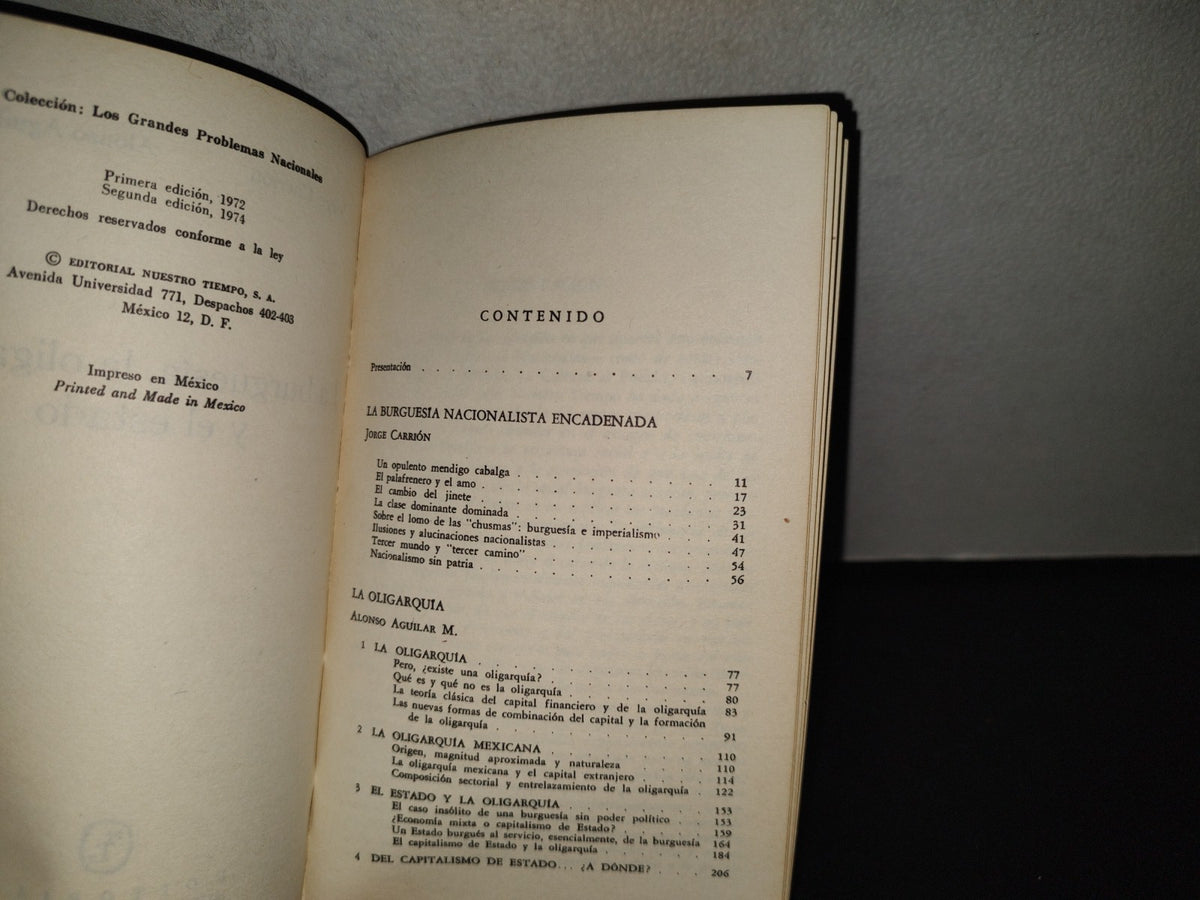 219- La Burguesía, La Oligarquía Y El Estado - Alonso Agilar M.