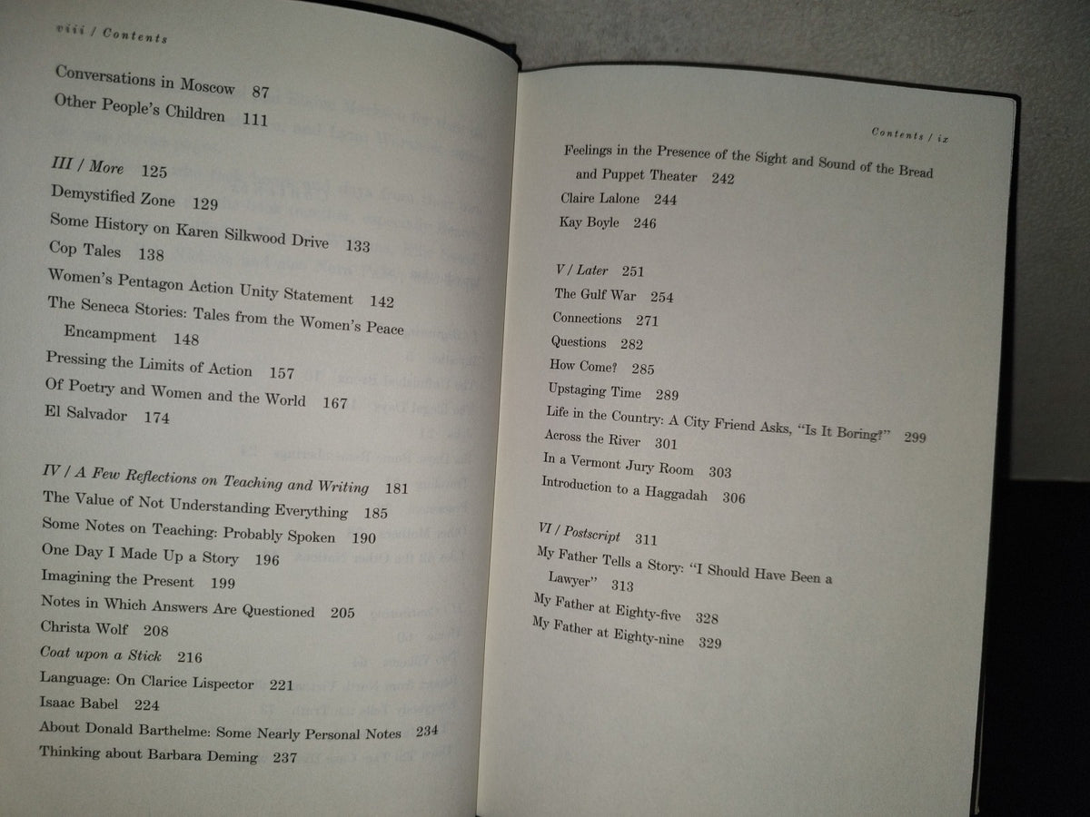 220- Just As I Thought - Grace Paley - Farrar, Straus And Giroux - First Edition 1998