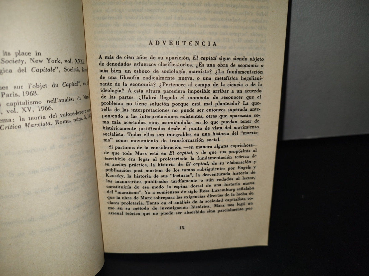 180- Estudio Sobre El Capital (1) - Maurice Dobb, Giulio Pietranera - Primera Edición 1977