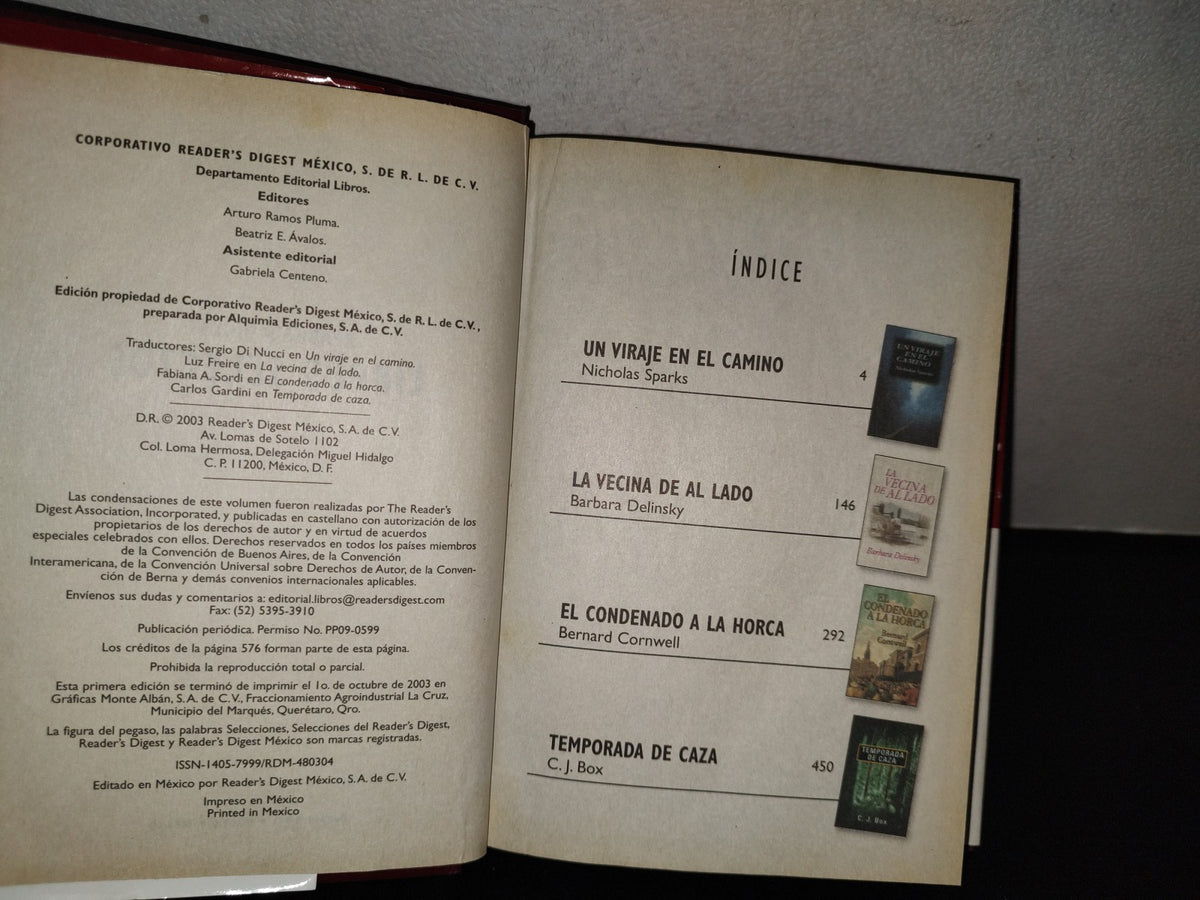 143- Libros Selectos. Selecciones Reader'S Digest. Un Viraje En El Camino - 2003