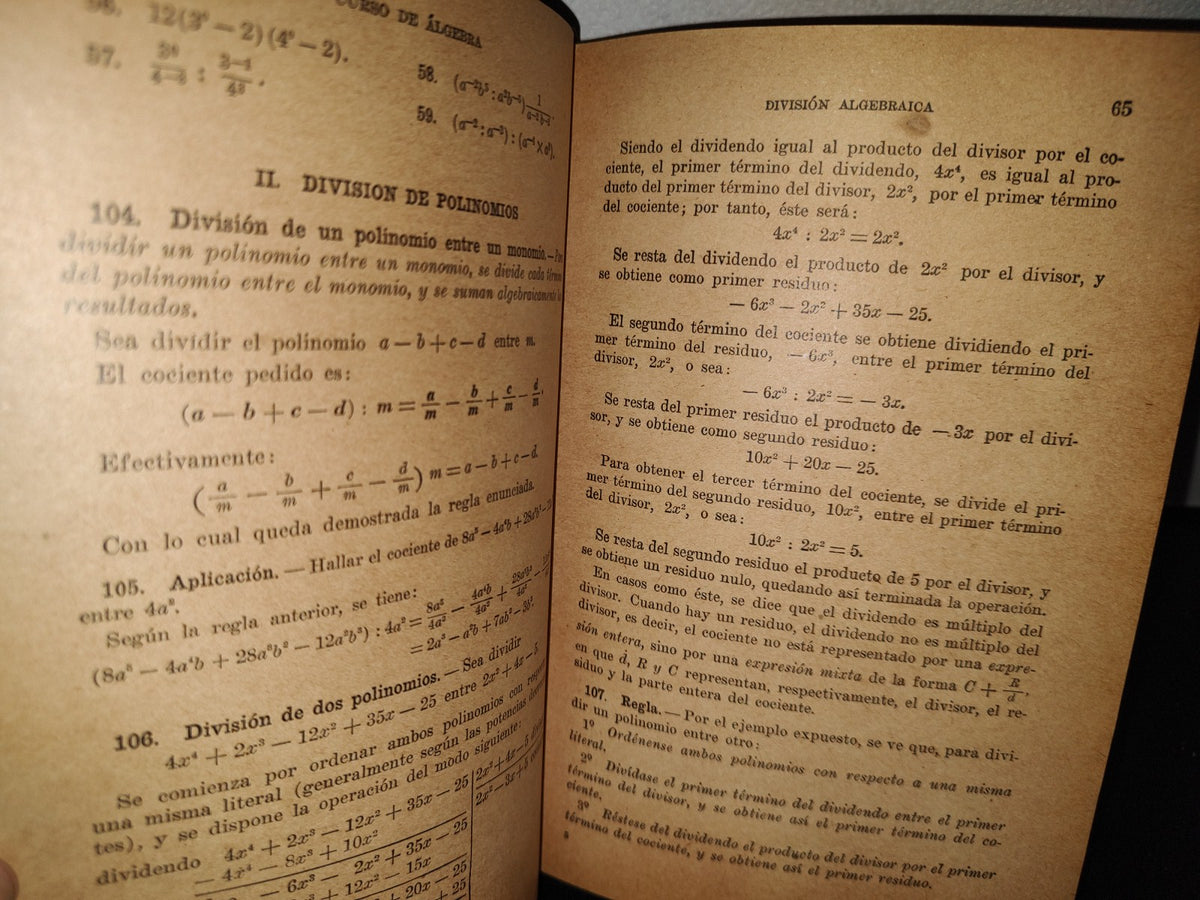 58- Curso De Álgebra - A. Anfosi - 1947