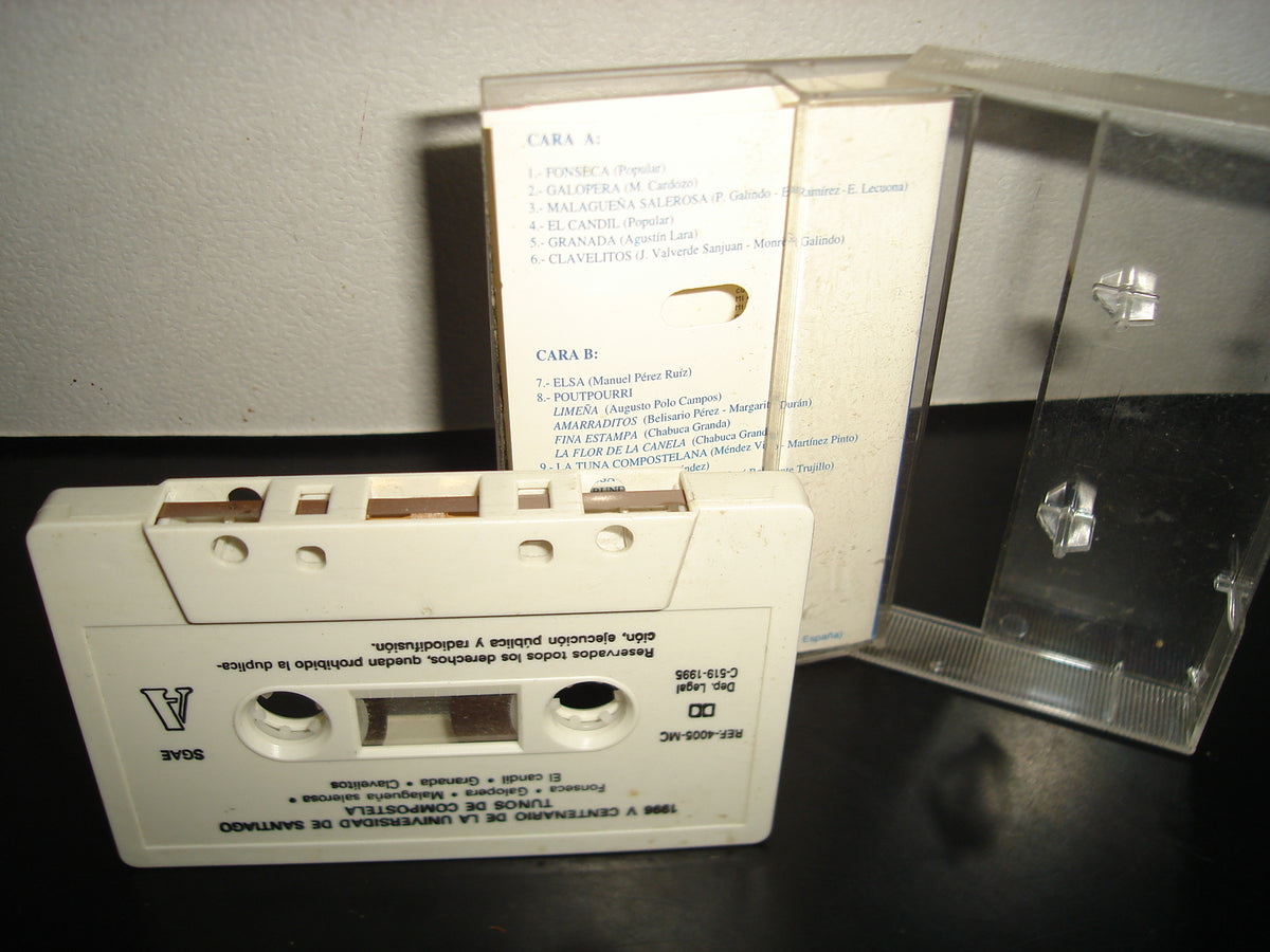 A2- Cassette: 1996 V Centenario De La Universidad De Santiago. Tunos De Compostela