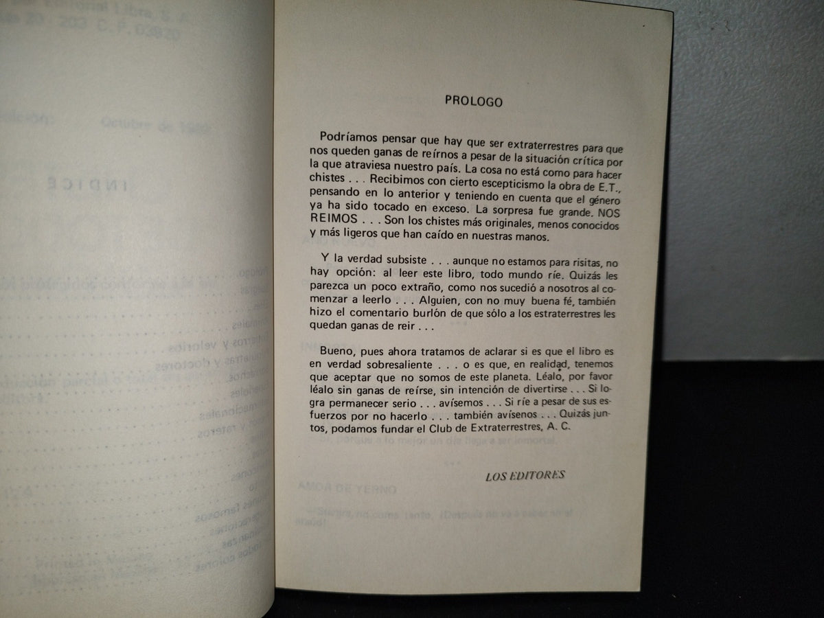 192- Chistes De Todos Colores - E. T. - Editorial Libra S. A. - Primera Edición 1983