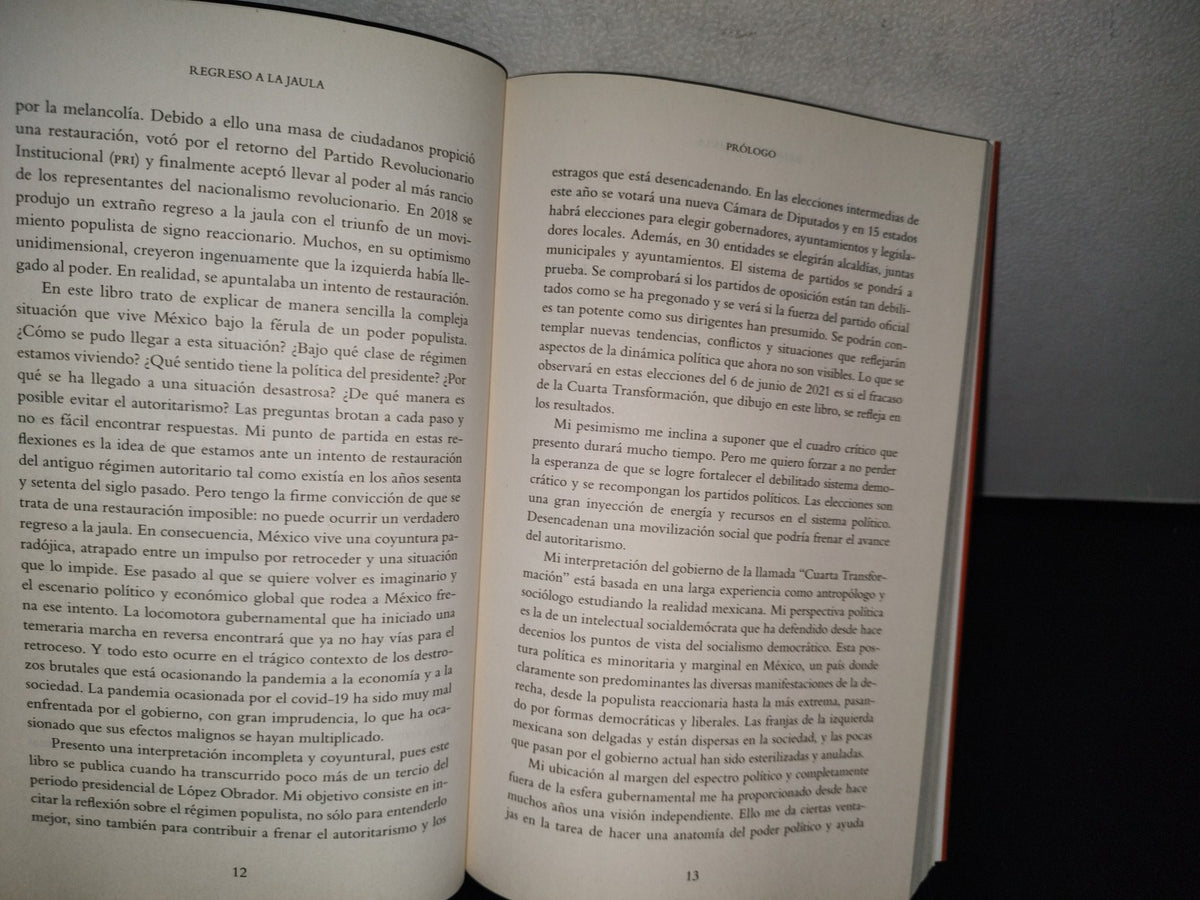 77- Regreso A La Jaula. El Fracaso De López Obrador - Roger Bartra - Primera Edición 2021