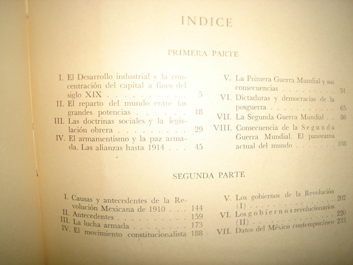 1- El Mundo Contemporáneo - Carlos Alvear Acevedo - 1970