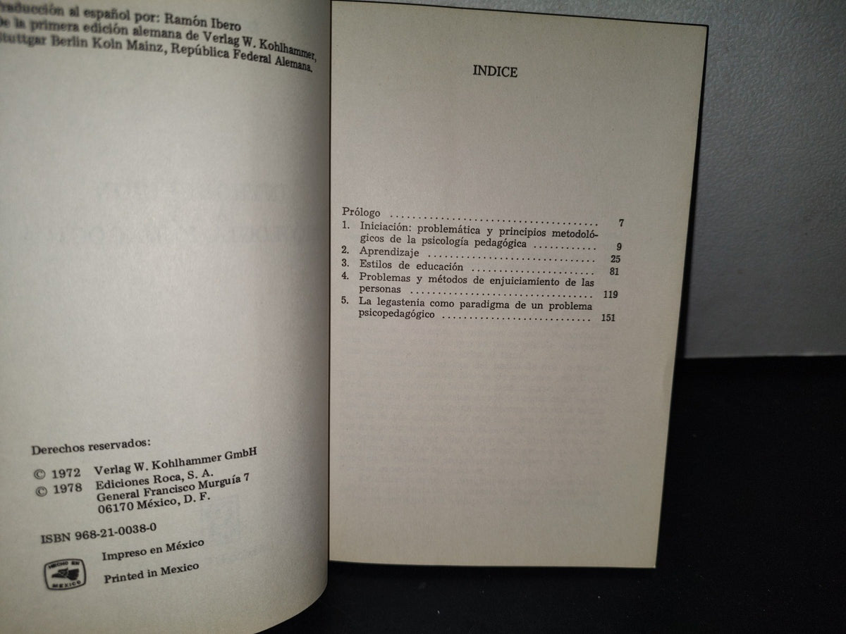 32- Introducción A La Psicología Pedagógica - Diether Hoger - 1978