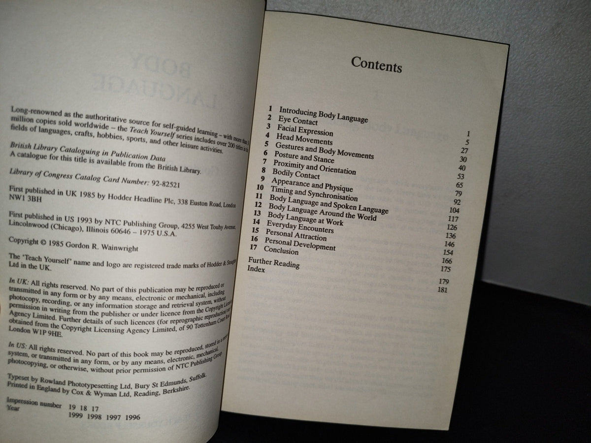 66- Lenguaje Corporal / Body Language. Teach Yourself - Gordon R. Wainwright