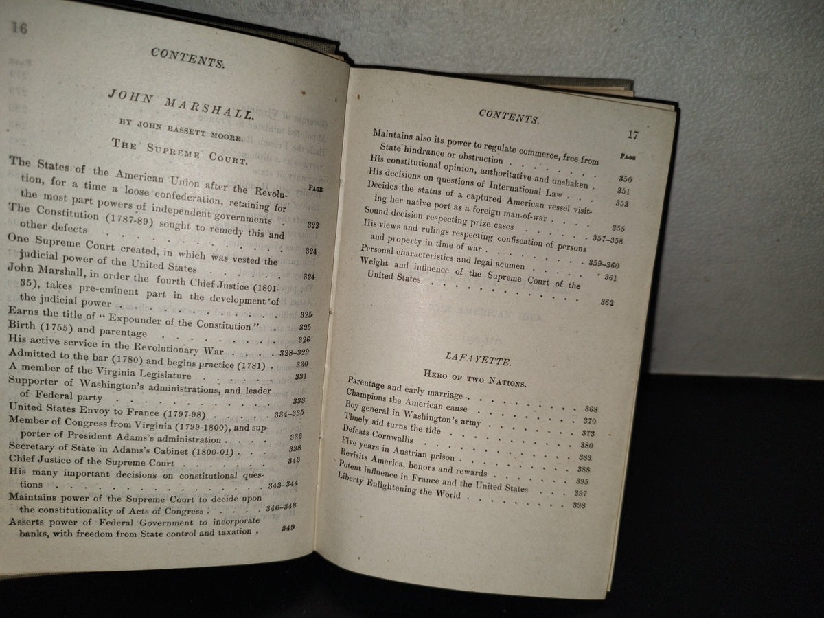 202- Beacon Lights Of History By John Lord, Ll. D. Volume Vi Part I. American Founders. Part II. American Leaders. New York, Wm. H. Wise & Co., Inc. 1920