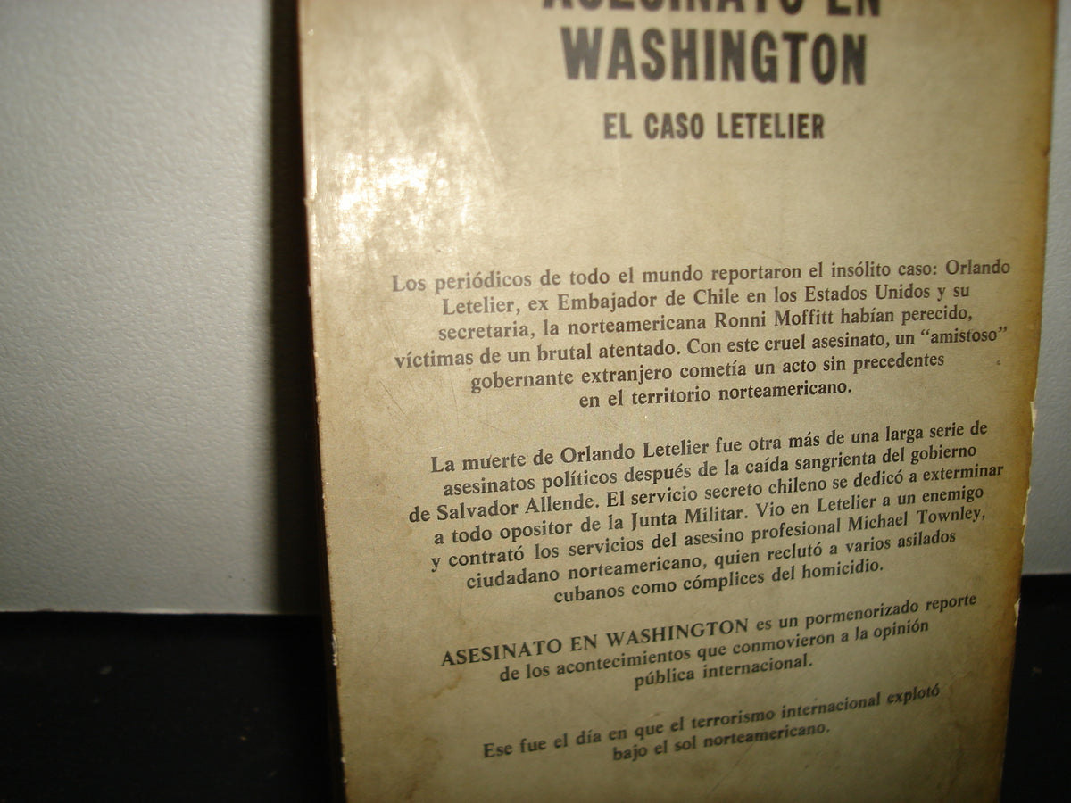 167- Asesinato En Washington. El Caso Letelier - John Dinges Y Saul Landau